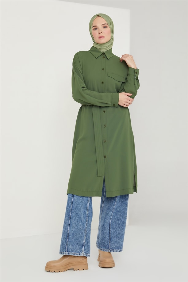 Armine Tunik 21K4550 Orman Yeşili