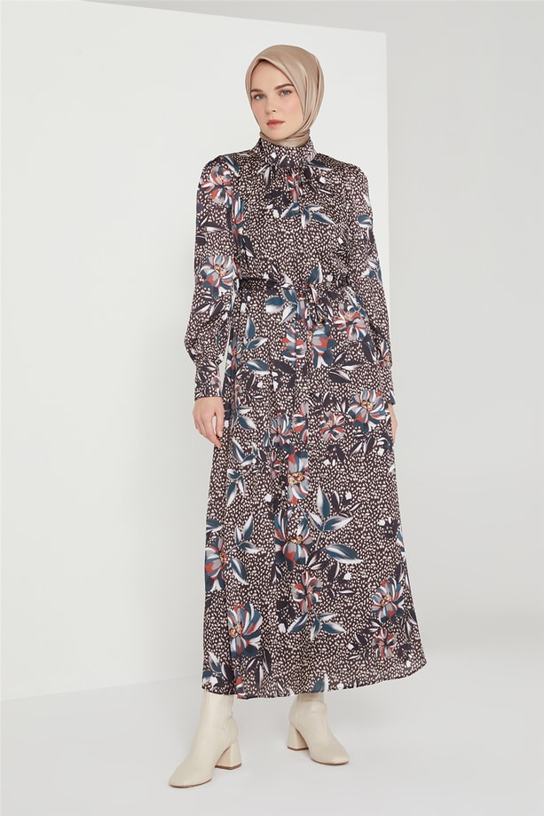 Armine Elbise 21KD8316 Badem