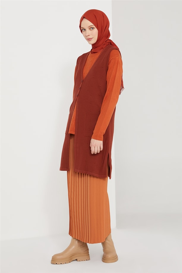 Armine Yelek 21KD9009 Tarçın