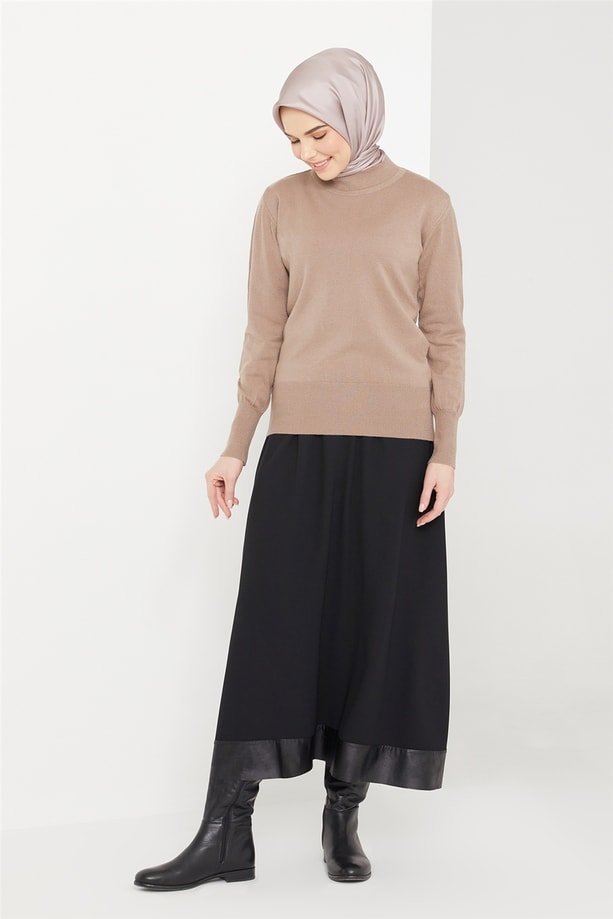 Armine Yarım Balıkçı Kazak 21KD9030 Taş