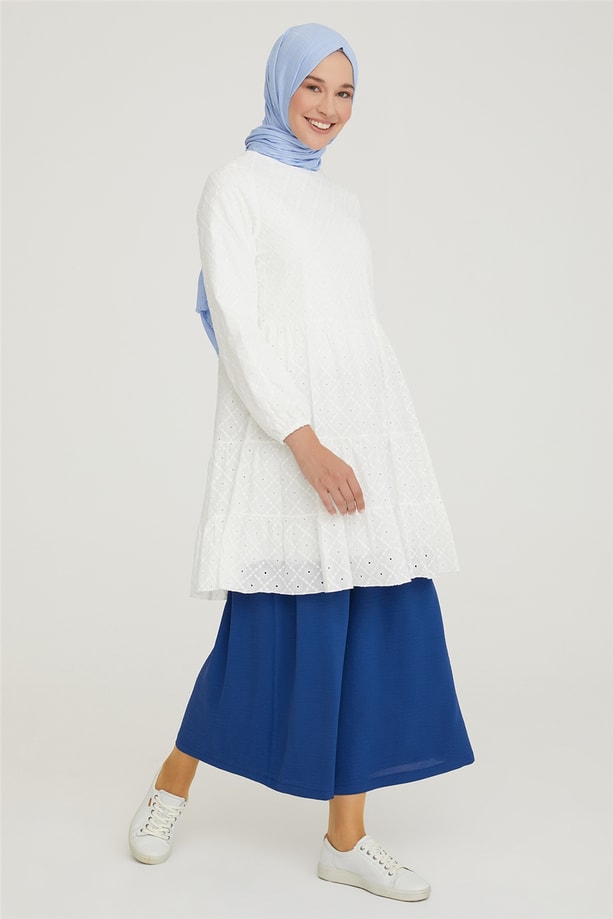 Armine Beli Lastikli Pantolon 21Y2040 İndigo