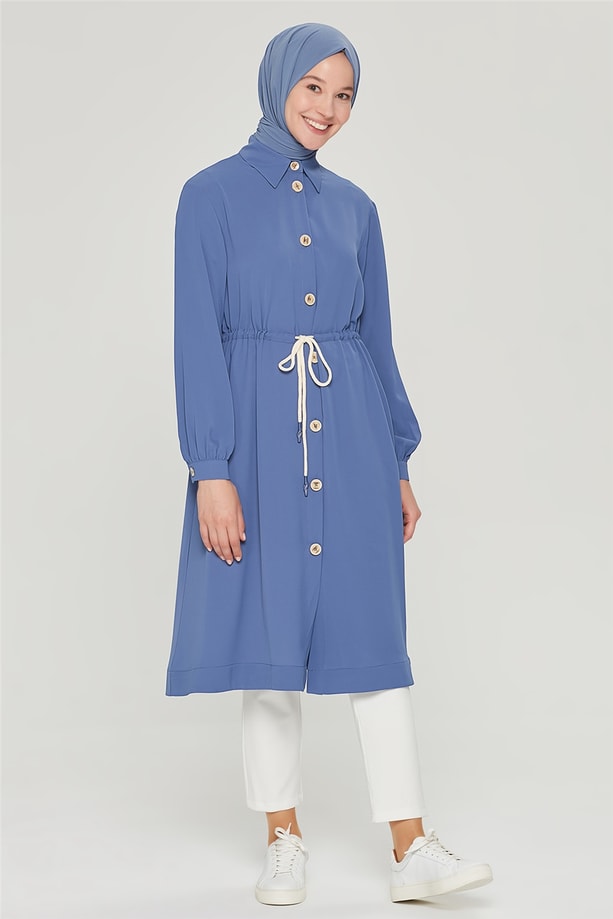 Armine Tunik Formlu Hırka 21Y5316 İndigo