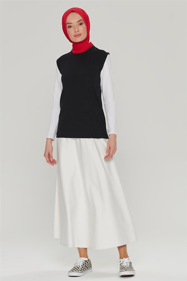 Armine Sıfır Kol Badi 21YD9038 Siyah