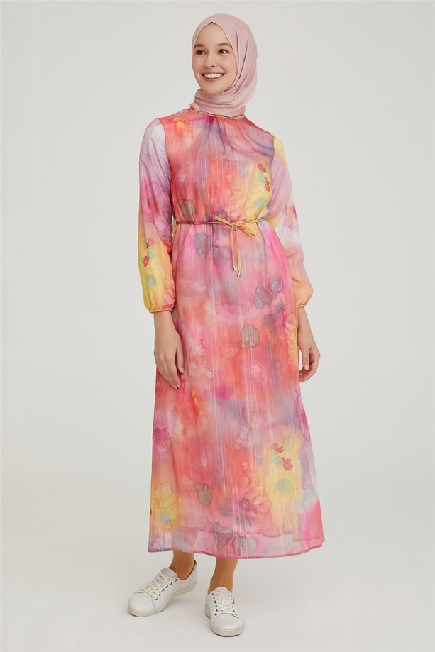 Armine Elbise 21YD9256 Pembe