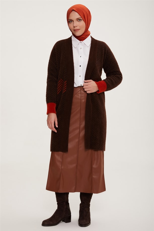 Armine Hırka 22KD2004 Acı Kahve