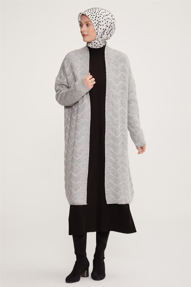 Armine Hırka 22KD2005 Gri