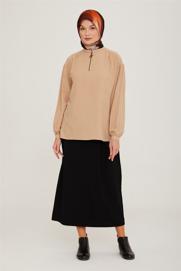 Armine Gömlek 22K3125 Kum