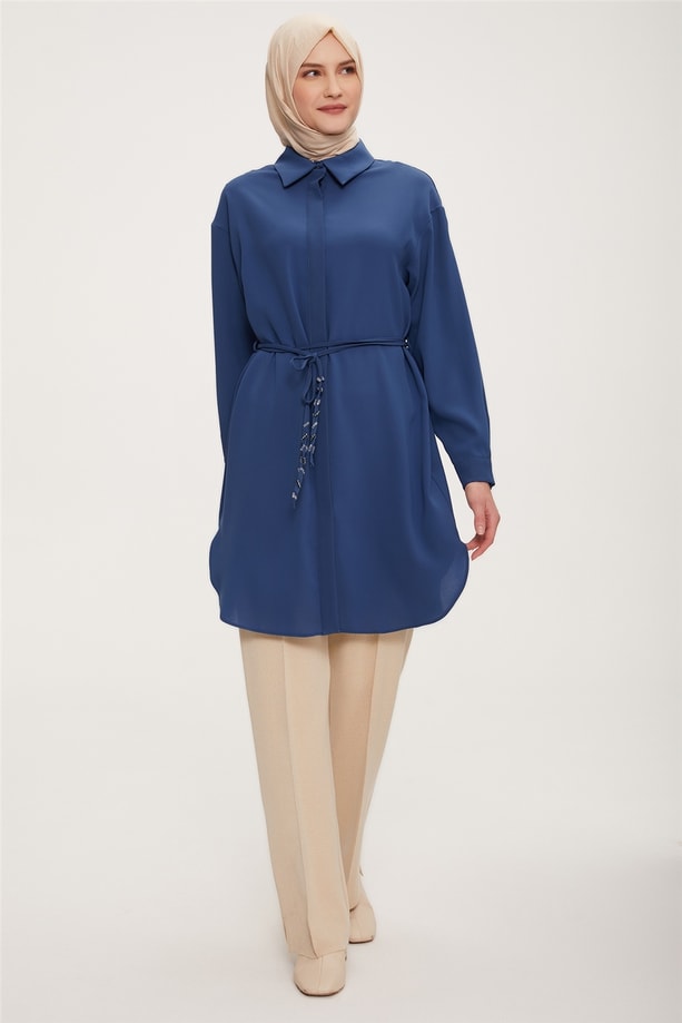 22K4117 Armine Tunik İndigo