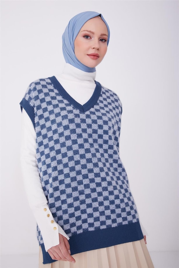 Armine Süveter 22Kd4206 İndigo