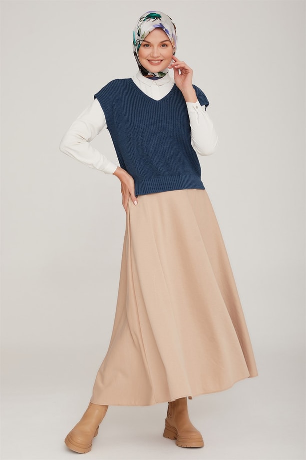 Armine Süveter 22KD4213 İndigo