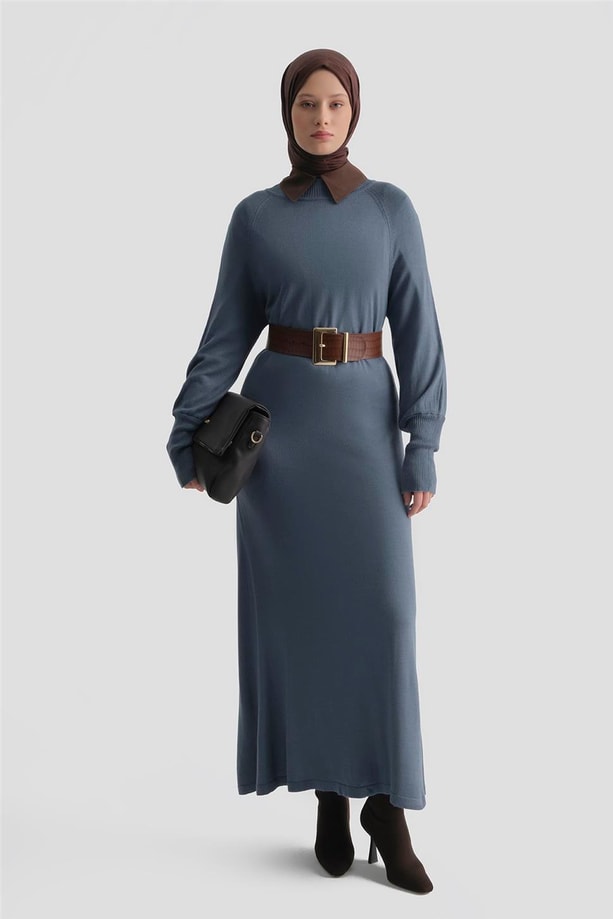 Armine Elbise 23Kd4250 İndigo