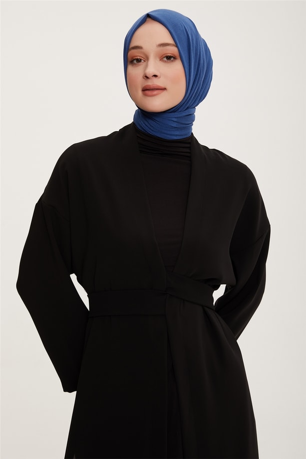 Armine Kimono Hırkalı Üçlü Takım 22K6525 Siyah