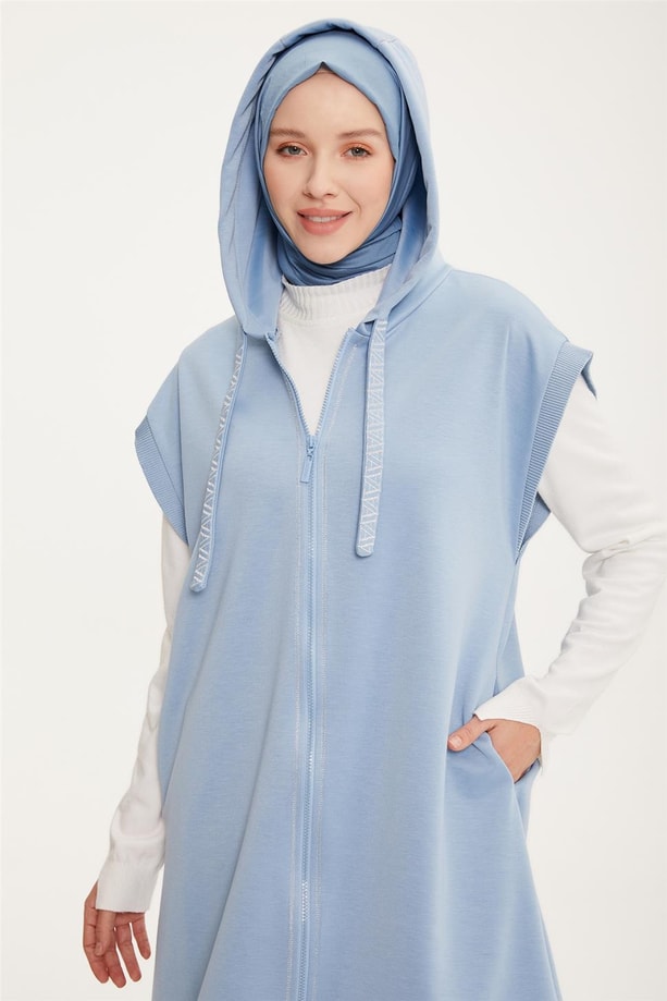 Armine Simli Dikişli Ve Ribanalı Takım 22K6539 Bebe Mavisi