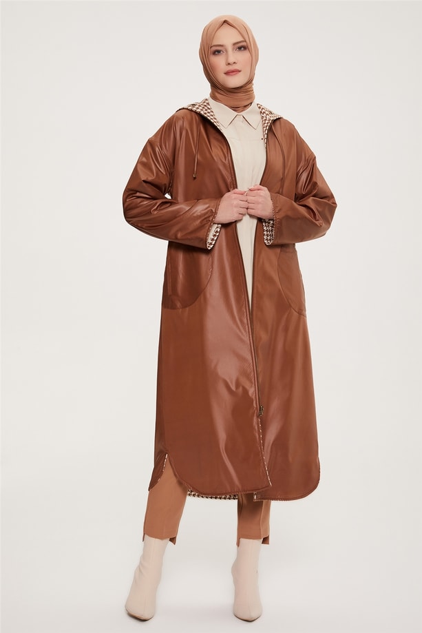 Armine Çift Taraflı Giyilebilen Kaban 22K7809 Camel