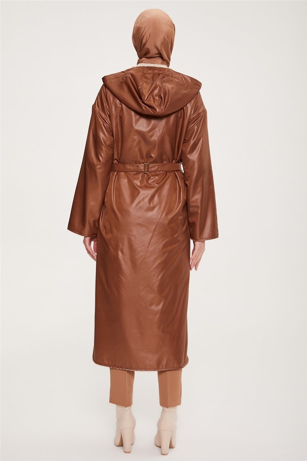 Armine Çift Taraflı Giyilebilen Kaban 22K7809 Camel