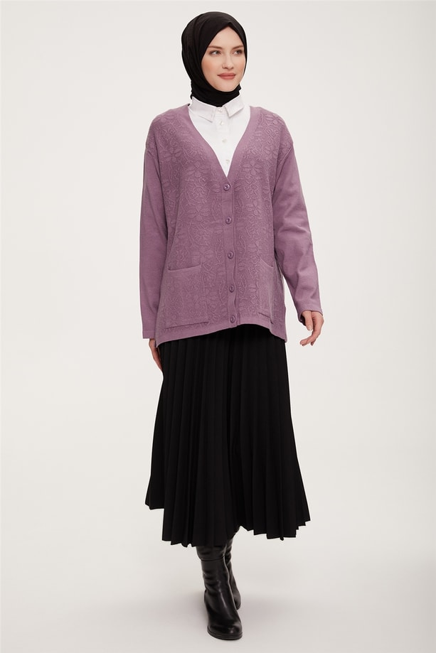 Armine Hırka 22KD9010 Lila