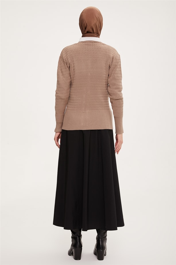Armine Hırka 22KD9028 Taş