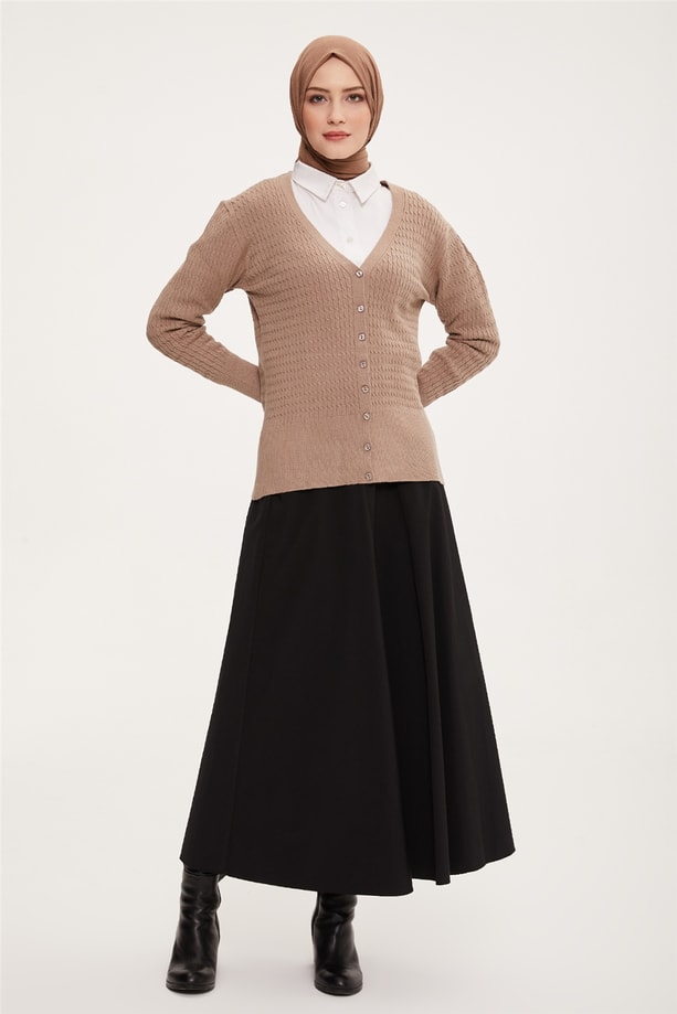 Armine Hırka 22KD9028 Taş