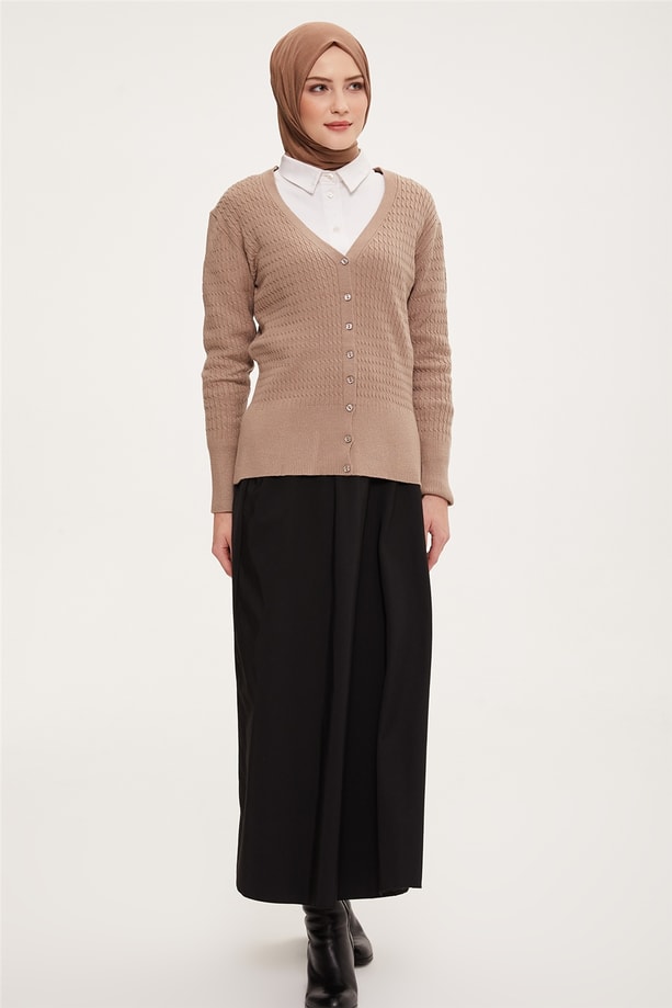 Armine Hırka 22KD9028 Taş