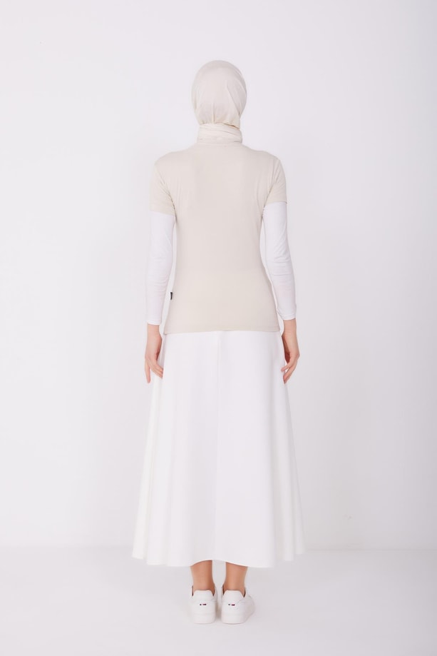 Armine Kısa Kol Badi 22Kd9037-1 Bej