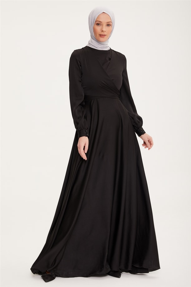 Armine Abiye Elbise 22KD9101 Siyah