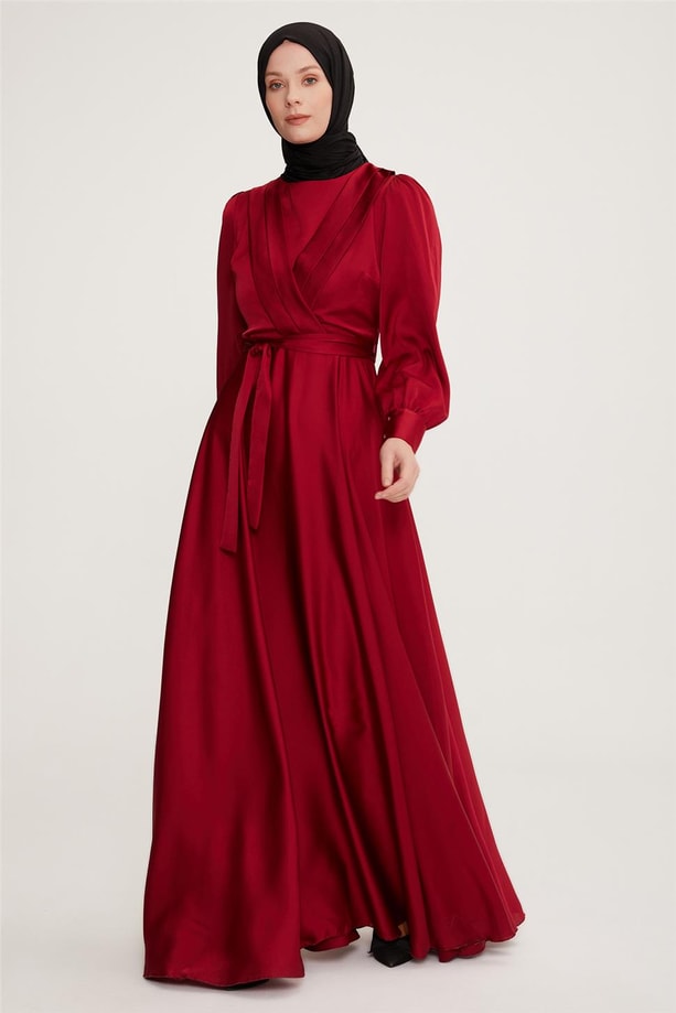 Armine Abiye Elbise 22KD9106 Bordo