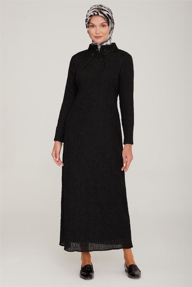 Armine Elbise 22K9422 Siyah