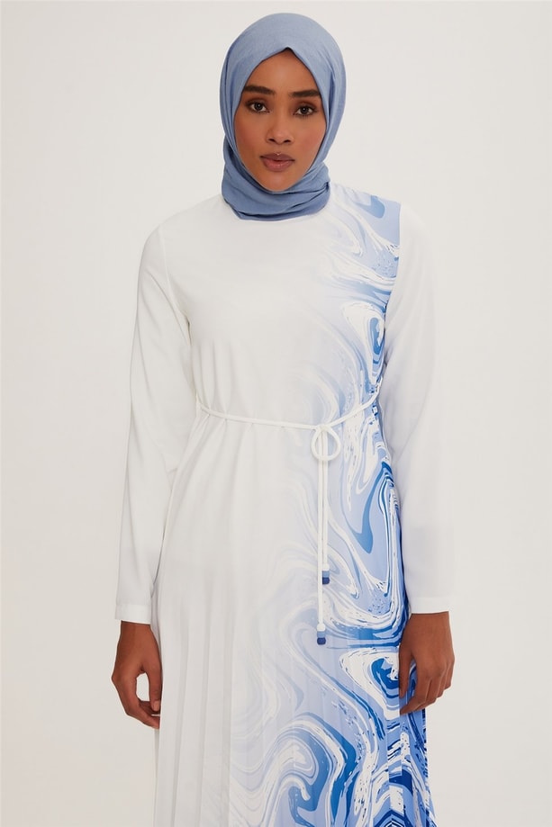 Armine Elbise 22K9429 Optik Beyaz