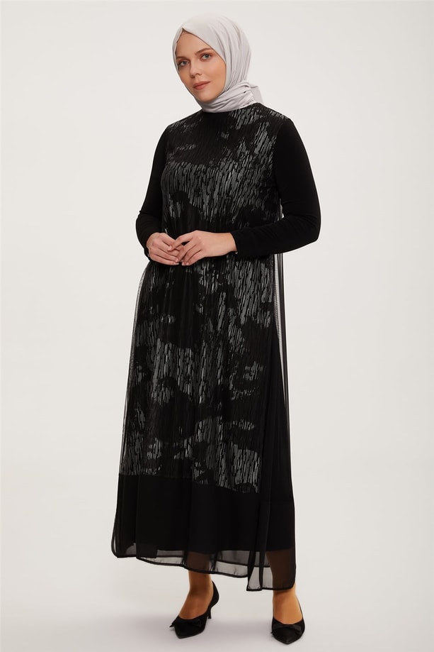 Armine Elbise 22YD2508 Gümüş