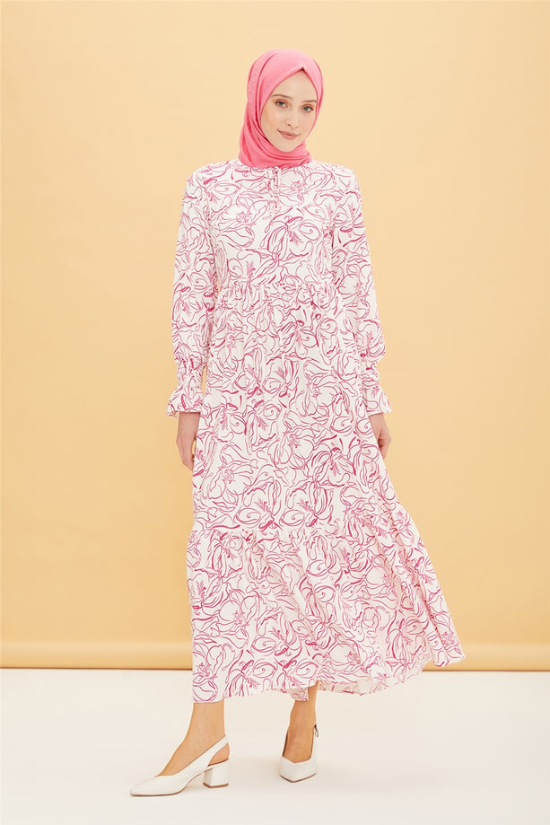 Armine Elbise 22YD2518 Fuşya