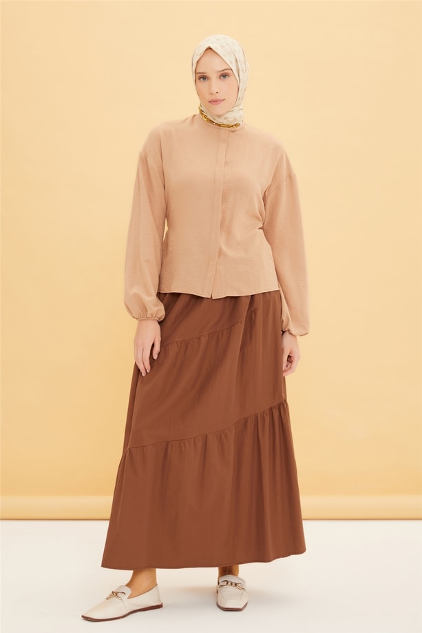 Armine Gömlek 22Y3130 Camel