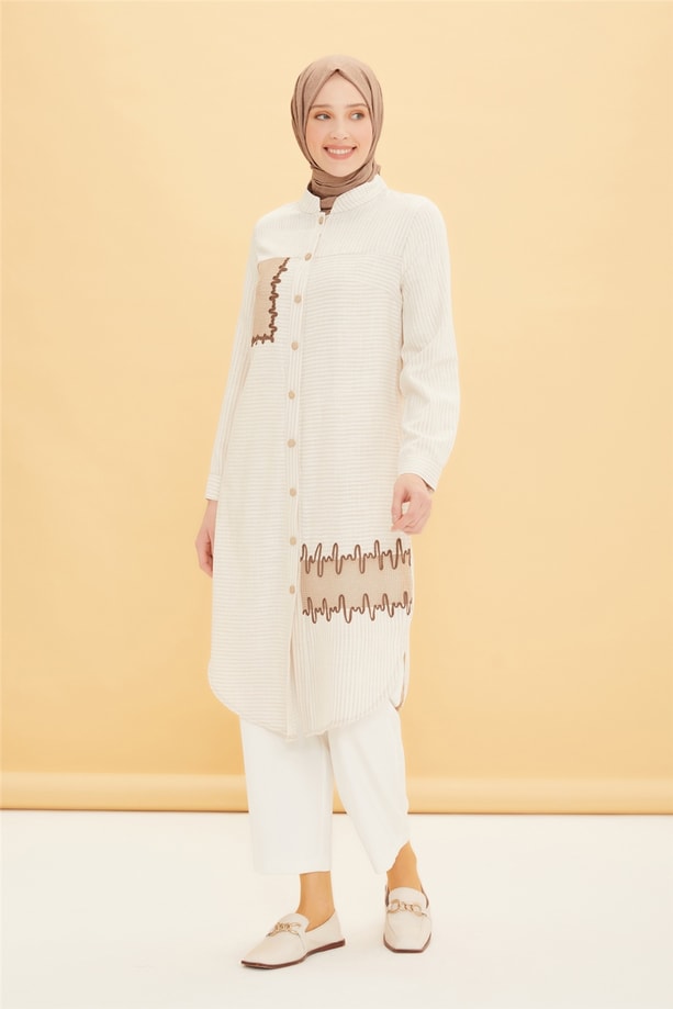 Armine Tunik 22YD3306 Bej