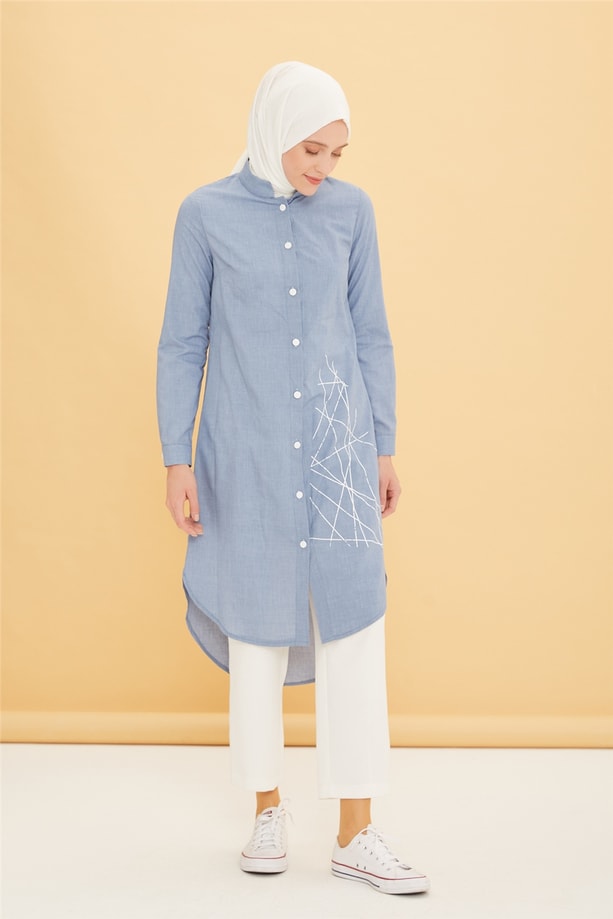 Armine Tunik 22YD3344 Mavi