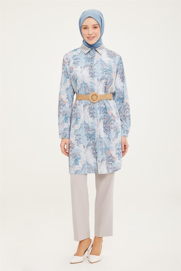 Armine Tunik 22YD3743 İndigo
