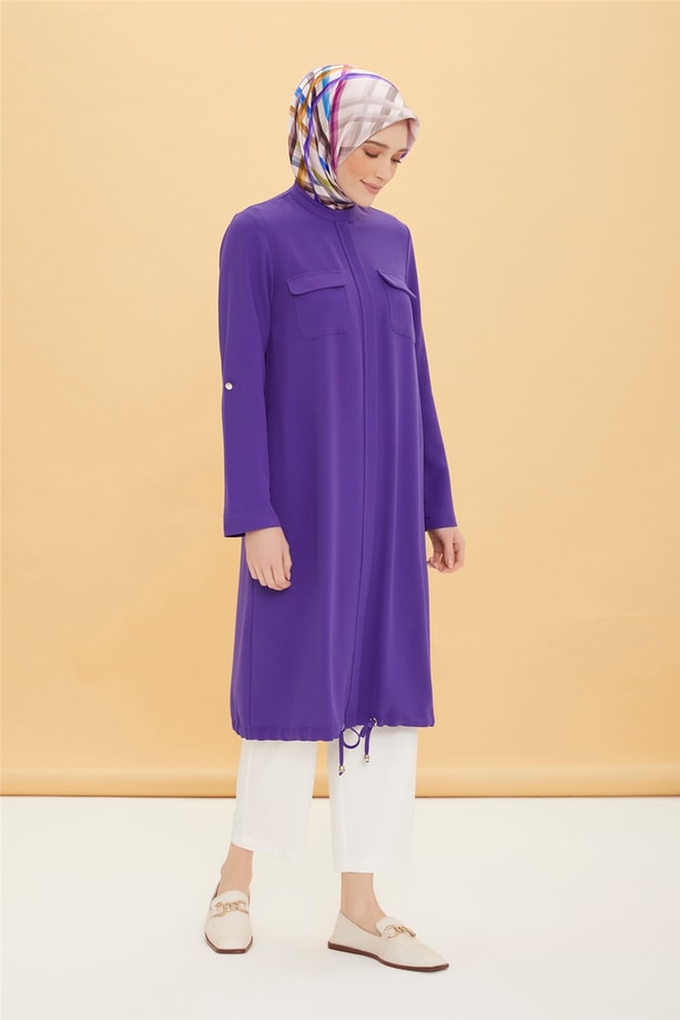Armine Cepli Spor Tunik 21K4359 Mor