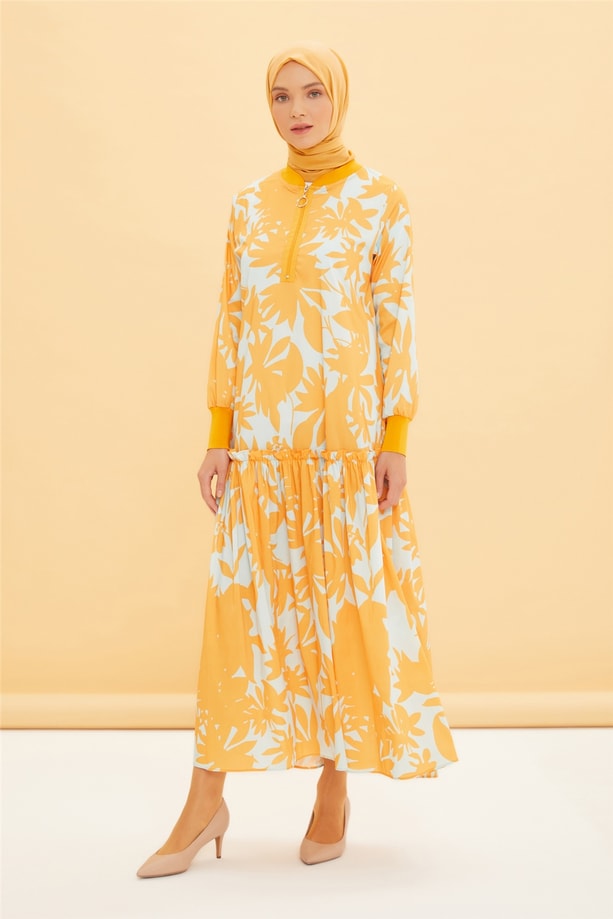 Armine Elbise 22YD4426 Oranj