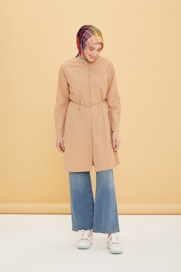 Armine Zincir Detaylı Tunik 22Y4802 Camel