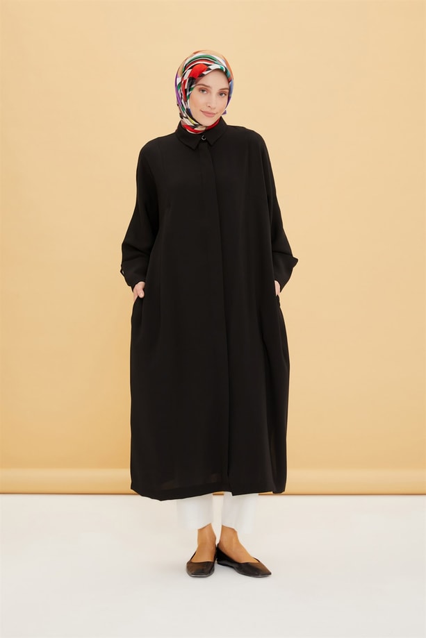 Armine Oversize Duble Kol Giy Çık 22Y5706 Siyah