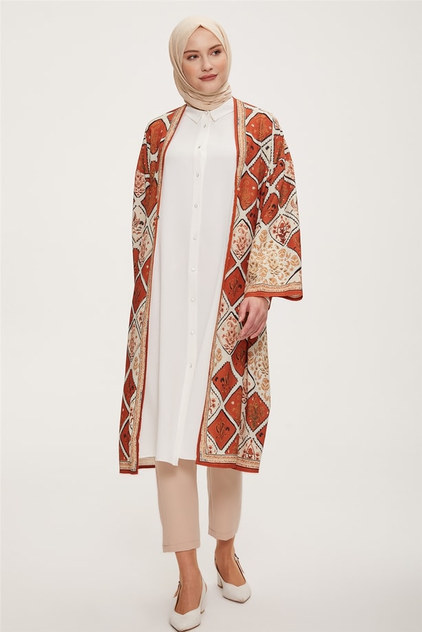 22Y5714 Armine Kimono Kahverengi