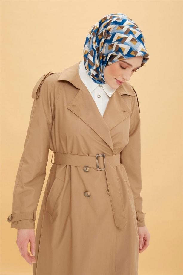 Armine Yumuşak Dokulu Pardesü 22Y8913 Camel