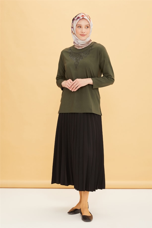 Armine Penye 22YD9018 Haki