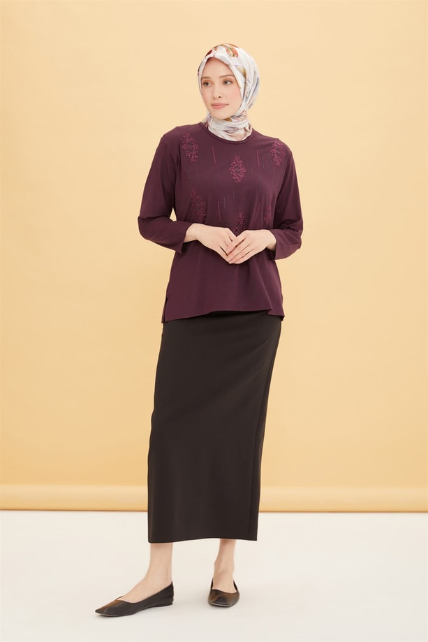 Armine Penye 22YD9024 Mürdüm