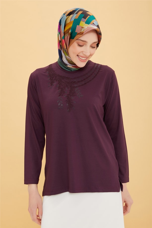 Armine Penye 22YD9029 Mürdüm