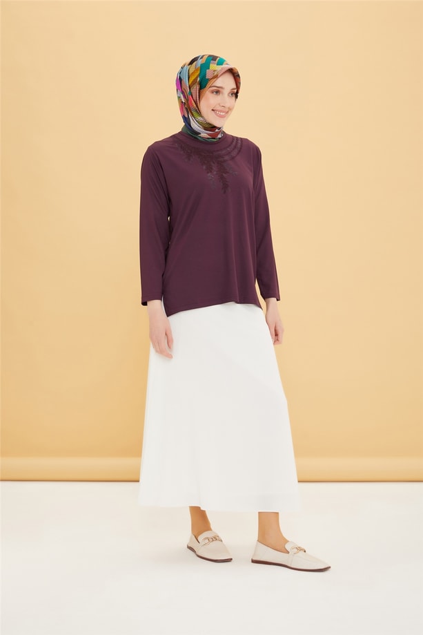 Armine Penye 22YD9029 Mürdüm