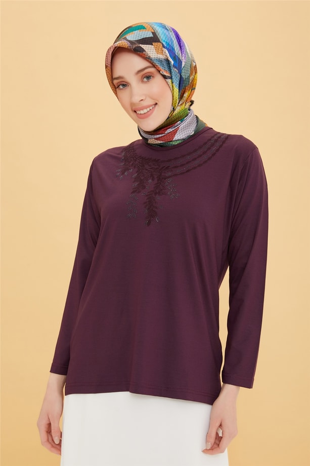 Armine Penye 22YD9029 Mürdüm