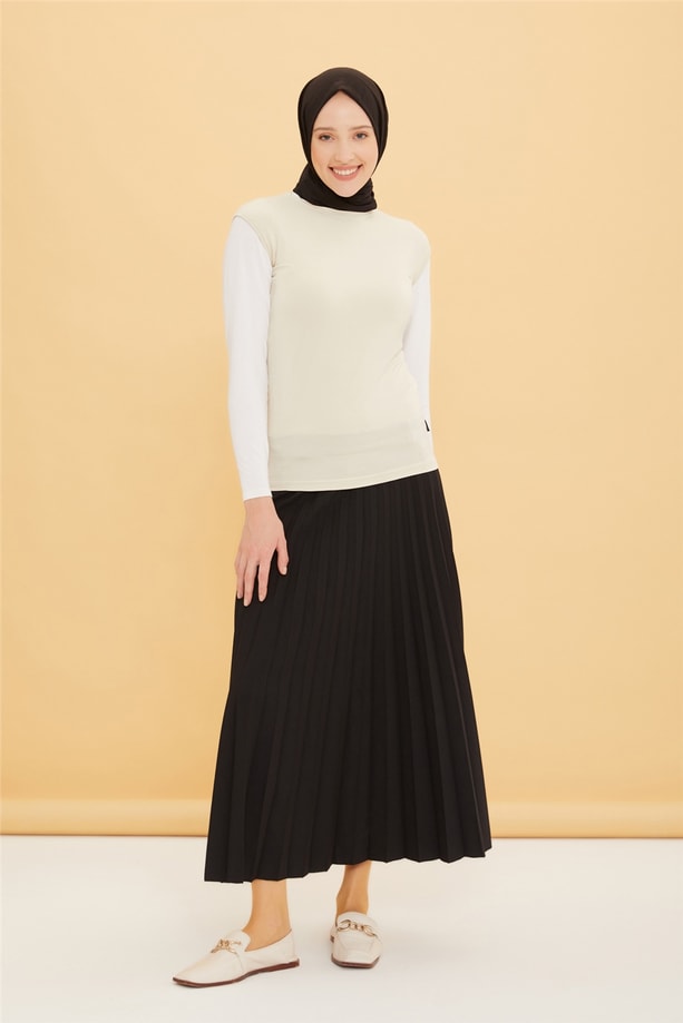 Armine Sıfır Kol Badi 22YD9038-1 Bej