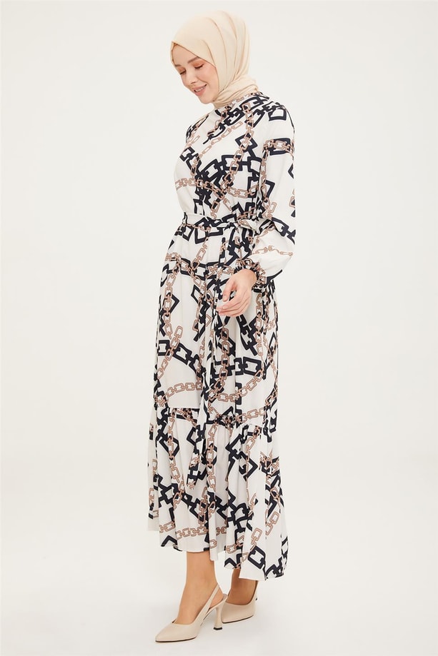 Armine Trend Elbise 22YTD998 Ekru