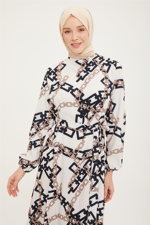 Armine Trend Elbise 22YTD998 Ekru