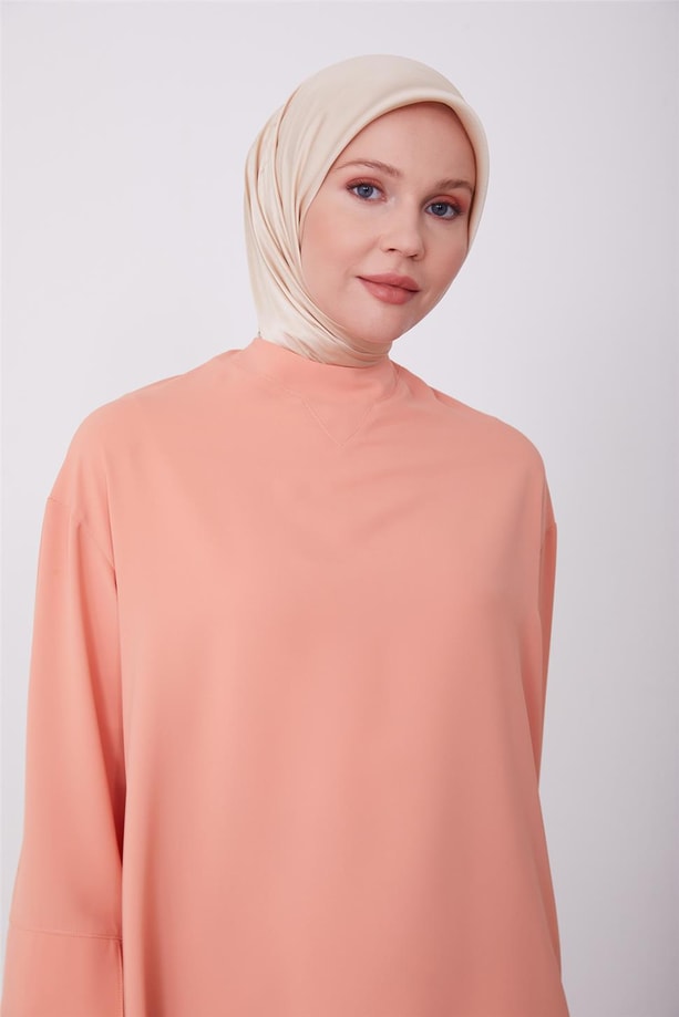 Armine Garnili Bluz 23K3344 Şeftali