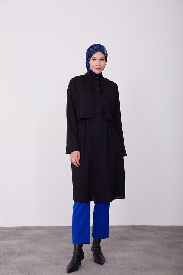 Aller detaylı tunik 23K4710 Siyah